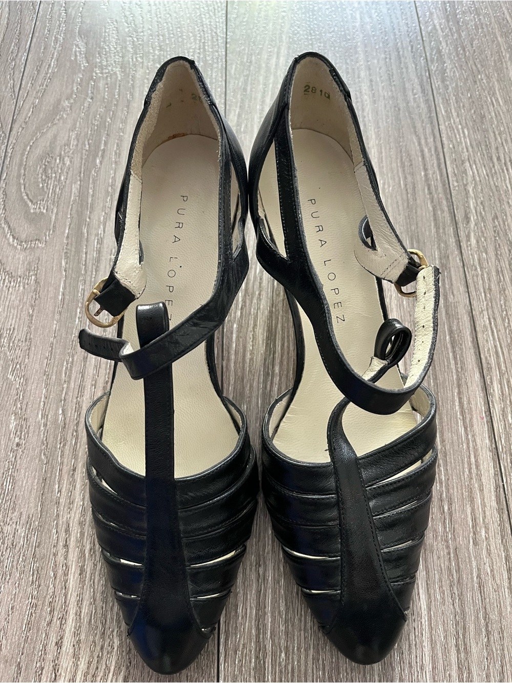Pura Lopez T-Strap Shoe 8 1/2
